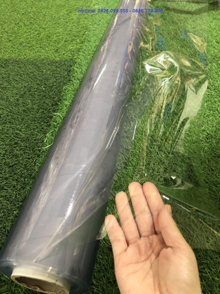 Cuộn nhựa PVC trong suốt mềm dẻo với đặc tính kỹ thuật: có chiều rộng 2 ...